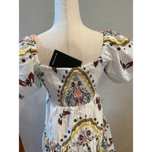 NWT MEADOW RHODES Balloon Sleeve Maxi Dress Sz Med - Picture 5 of 7